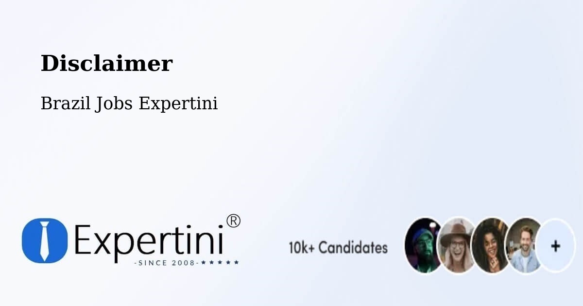 Disclaimer – Nova Alvorada - Brazil Jobs Expertini